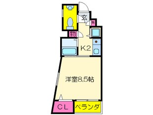 Ｃｏｌｌｅｃｔｉｏｎ阿倍野の物件間取画像